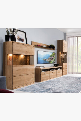 Nábytok do obývacej izby z dubového dreva, Boston